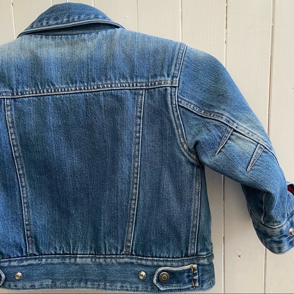 Vintage baby Gap jean jacket Sherpa lined Toddler size 3 - Picture 7 of 13